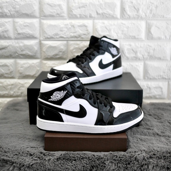Nike Air Jordan 1 Mid All Star Weekend Black/White - Picture 3 of 15